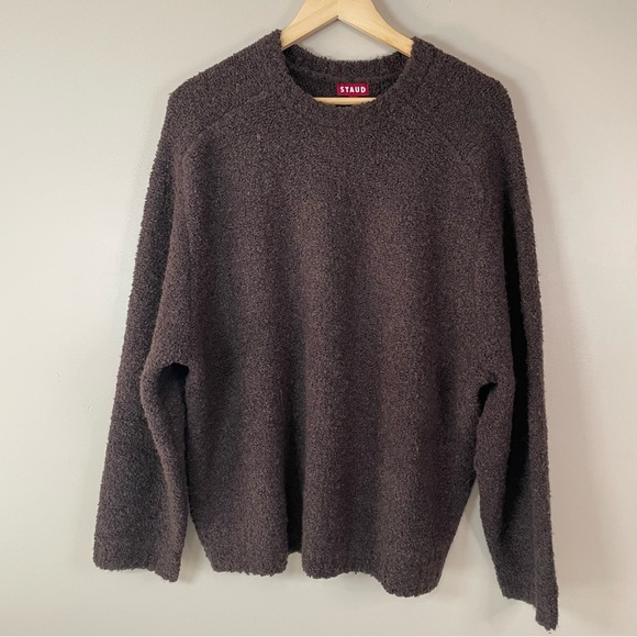 STAUD Women’s LG Earth Siren Sweater Wool Blend Oversized Boyfriend Fit Layering - Picture 2 of 11